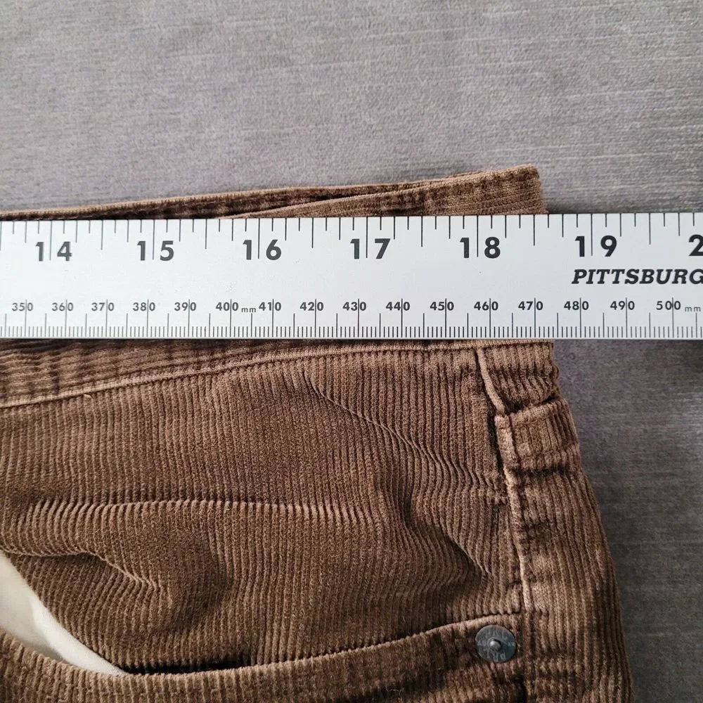 Polo Ralph Lauren Corduroy Pants Mens 37x34 Brown Straight Leg Chino Ribbed Pant